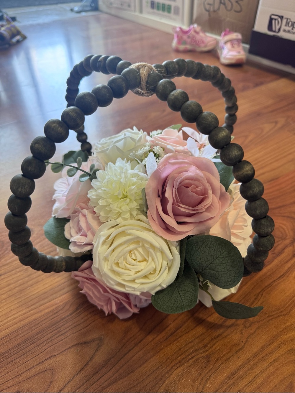 Blush & Ivory Wedding Floral Centrepieces